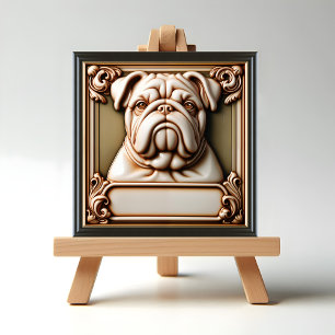 Bulldog-minne Kakelplatta