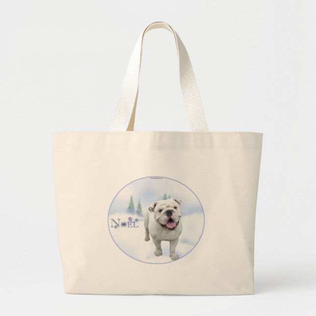 Bulldog Noel Bag Jumbo Tygkasse (Framsidan)