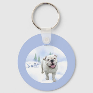 Bulldog Noel Keychain Nyckelring