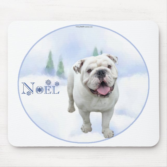 Bulldog Noel Mousepad Musmatta (Framsidan)