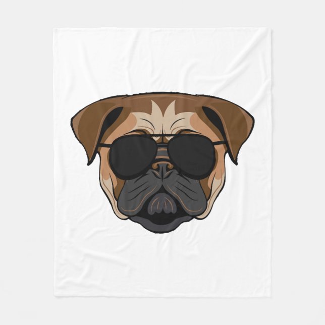 Bulldog nördlich fleecefilt (Framsidan)