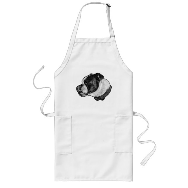 Bulldog Nos-Slick Apron Långt Förkläde (Framsidan)
