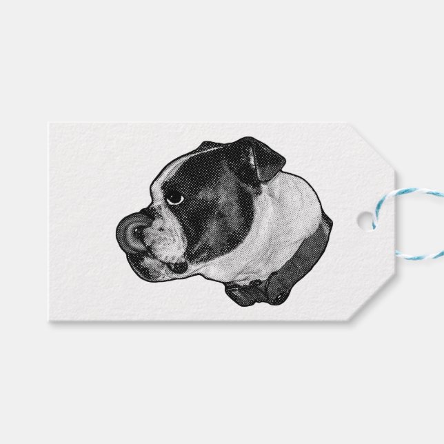 Bulldog Nos-Slick Märke Presentetikett (Framsidan (Horisontell))