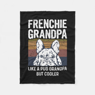 Bulldog-offert för din Frenchie Grandpa Fleecefilt