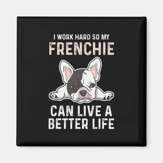 Bulldog-offert för en Fransk Bulldog Owner Magnet (Framsidan)