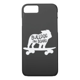 Bulldog ombord | Skateboarding Hund Silhouette
