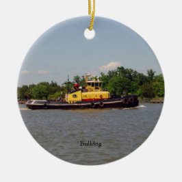 Bulldog-ornament Julgransprydnad Keramik