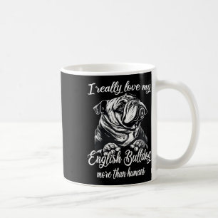 Bulldog Outfit Kärlek My English Bulldog Kaffemugg
