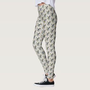 Bulldog Painting - Cute Original Hund Art Leggings