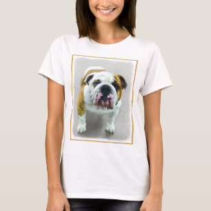 Bulldog Painting - Cute Original Hund Art T-shirt