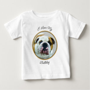 Bulldog Painting - Cute Original Hund Art T Shirt