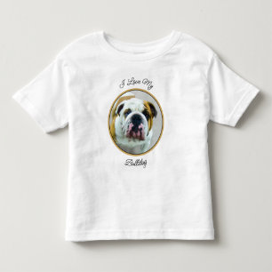 Bulldog Painting - Cute Original Hund Art T Shirt