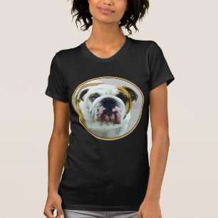 Bulldog Painting - Cute Original Hund Art T Shirt