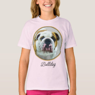 Bulldog Painting - Cute Original Hund Art T-Shirt