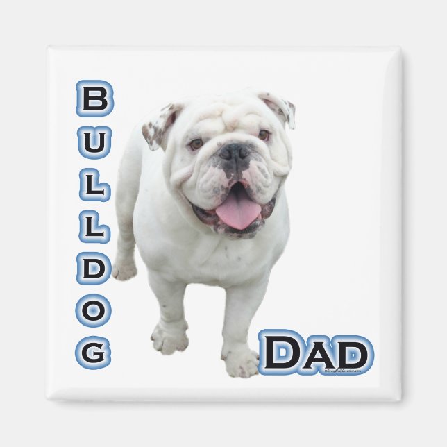 Bulldog Pappa 4 - Magnet (Framsidan)