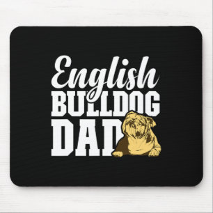 Bulldog Pappa Hund älskare Roligt English Bulldog  Musmatta