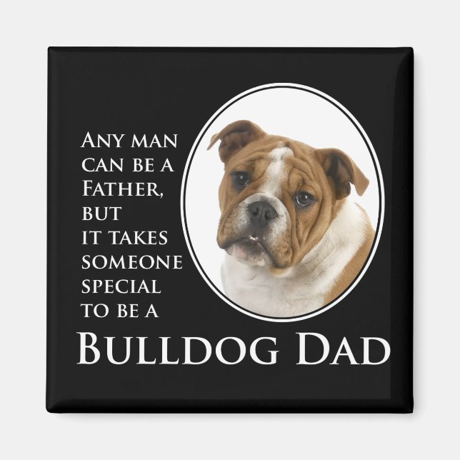 Bulldog Pappa Magnet (Framsidan)