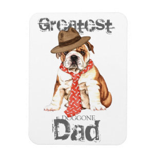 Bulldog Pappa Magnet