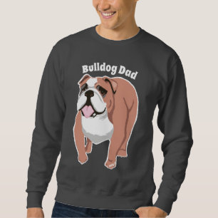 Bulldog Pappa Manar Svensskjorta Lång Ärmad Tröja