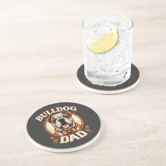 bulldog pappa – söt vintage bulldog fadersdag underlägg (Sidan)
