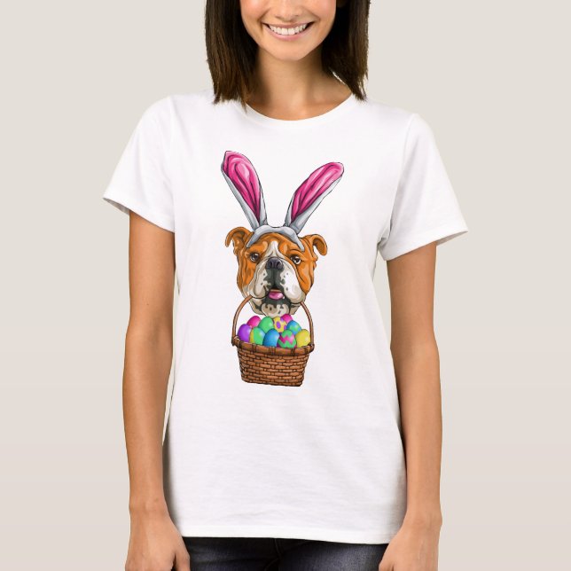 Bulldog Påsk T Shirt (Framsida)