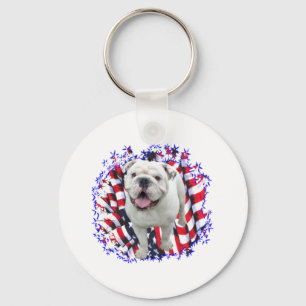 Bulldog Patriot Nyckelring