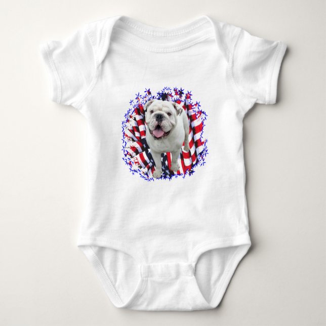 Bulldog Patriot Tee Shirt (Framsida)