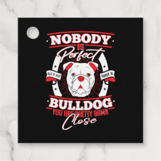 Bulldog Perfection Dog Love Gåvor Etiketter