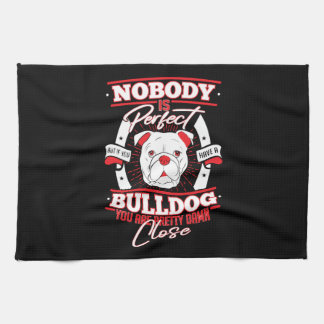 Bulldog Perfection Dog Love Kökshandduk