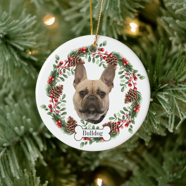 Bulldog Personlig Pet Ornament (Träd)