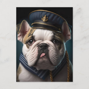 Bulldog Pilot Kapten Vykort