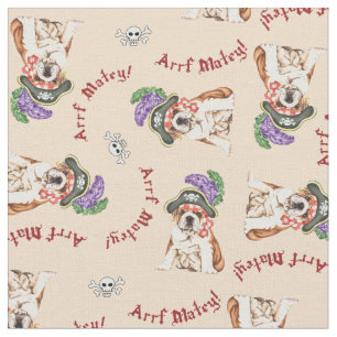 Bulldog Pirat Fabric Tyg