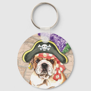 Bulldog Pirat Nyckelring