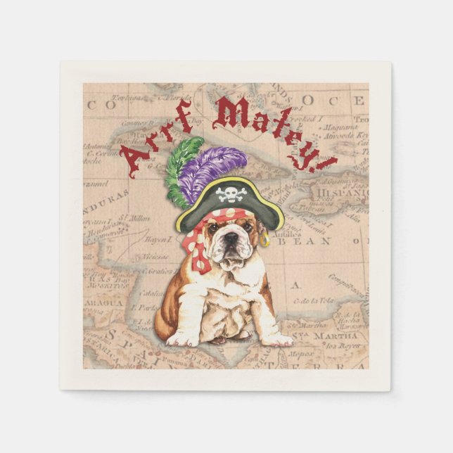 Bulldog Pirat Pappersservett (Framsidan)