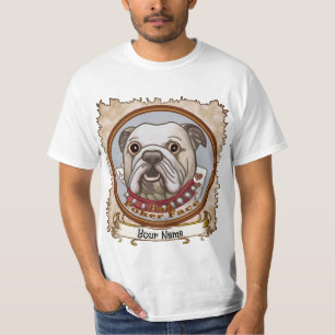 Bulldog Poker Ansikte T Shirt