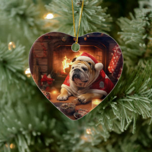 Bulldog Police Älskare Pet Ornament Memorial Gift