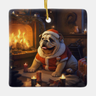 Bulldog Police Älskare Pet Ornament Memorial Gift
