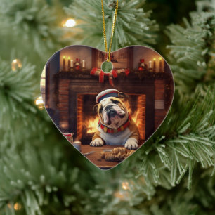 Bulldog Police Älskare Pet Ornament Memorial Gift