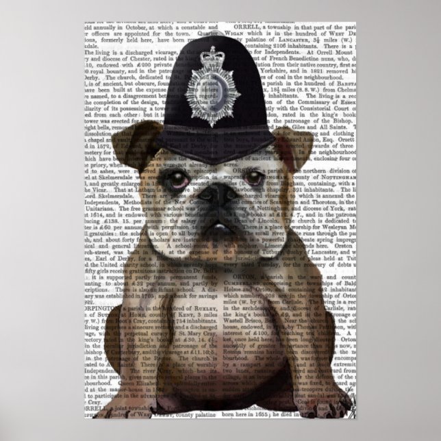 Bulldog Policeman Poster (Framsidan)