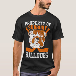 Bulldog Property of Sudbury Bulldogs Pet Dog retro T Shirt