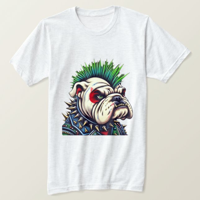 BULLDOG-PUNK STEN 14 T SHIRT (Design framsida)