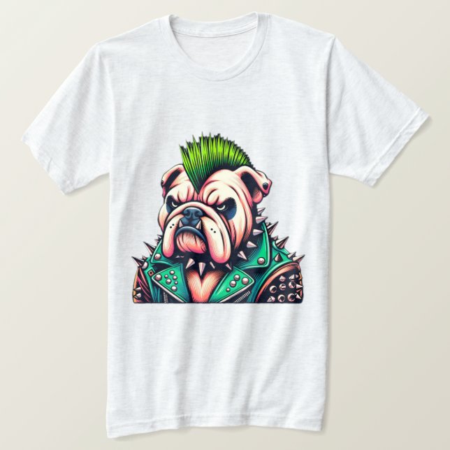BULLDOG-PUNK STEN 15 T SHIRT (Design framsida)