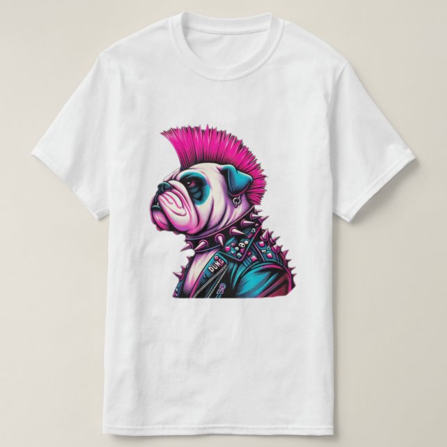 BULLDOG-PUNK STEN T SHIRT (Design framsida)