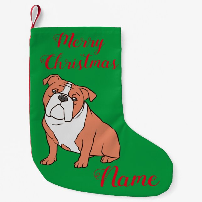 Bulldog Ras Thunder_Cove Liten Julstrumpa (Framsidan)