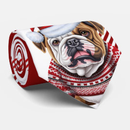 Bulldog Red and White Play-jul Slips