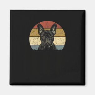 Bulldog Retro Vintage 60s 70-talets Roligt Frenchi Magnet