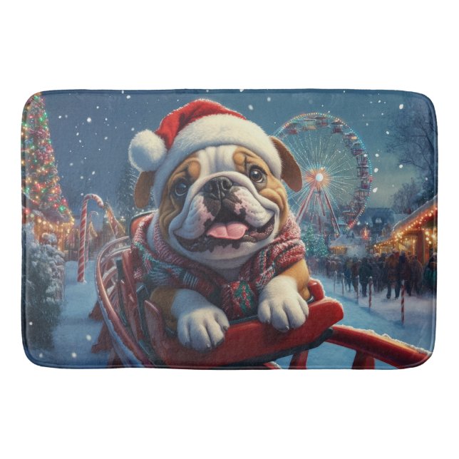 Bulldog Roller Underlägg jul Badrumsmatta (Framsidan)
