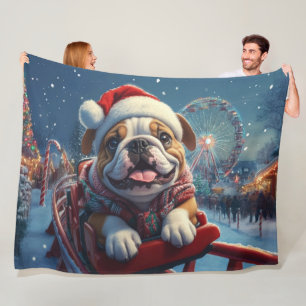 Bulldog Roller Underlägg jul Fleecefilt