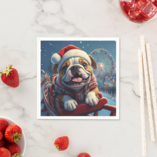 Bulldog Roller Underlägg jul Pappersservett