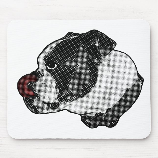 Bulldog Ruby skrivbord Musmatta (Framsidan)